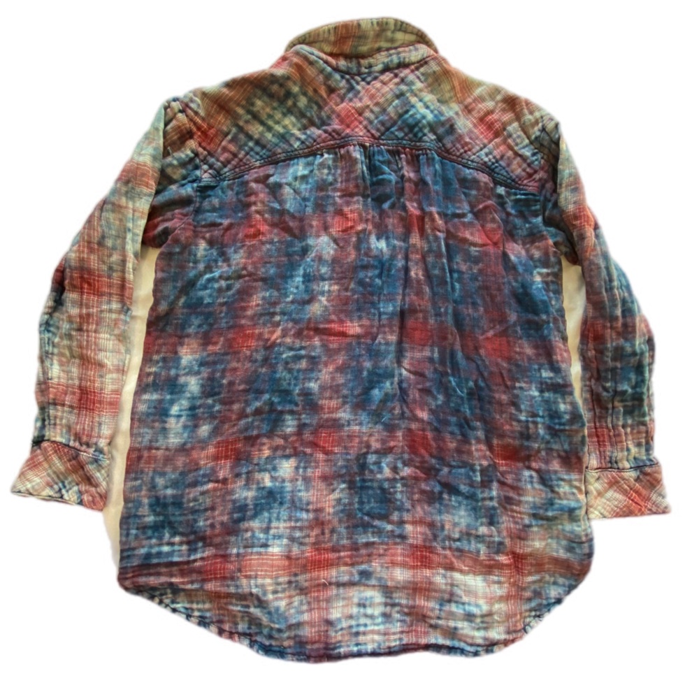 Free People Plaid Double Dip Button
Down Shacket large - Picture 3 of 16